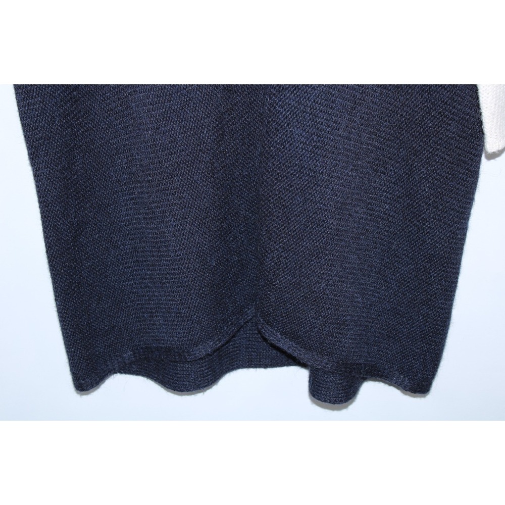 Ulla Johnson Women's Navy Blue White V-Neck Sweater Size Small - Picture 3 of 9